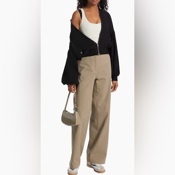 NWT Free People On Pointe Bomber Jacket in Black Size Medium💕 - Picture 5 of 14